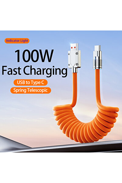 Choice كابل بيانات وشحن سريع USB-C بطول 1 متر، بقدرة 100 واط و6 أمبير، قابل ل...