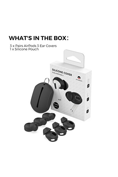 Choice سماعات أذن لاسلكية بلوتوث سوداء من L M S، مزودة بأغطية أذن سيليكون عاز...