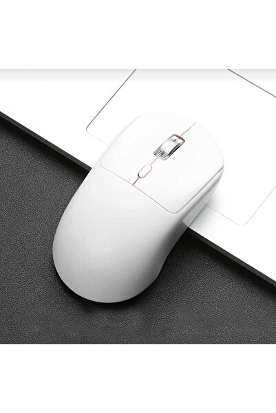 Choice ماوس ألعاب لاسلكي أبيض، يعمل بتردد 2.4 جيجاهرتز، مزود بمنفذ USB، قابل ...