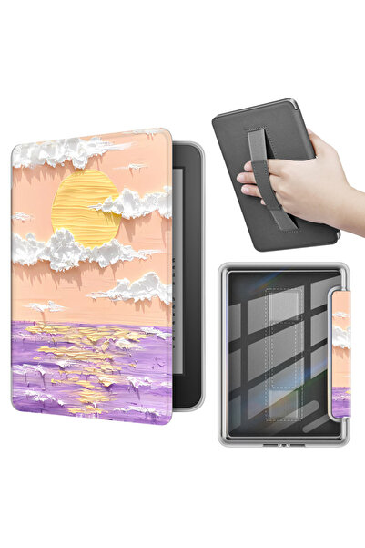 Choice جراب YouHua الذكي ذو الغطاء الخلفي الشفاف مقاس 6 بوصات لجهاز Kindle Pa...