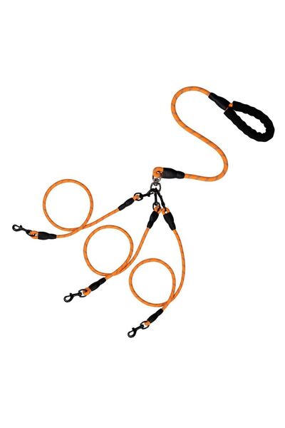Choice طوق كلاب متعدد الاستخدامات من النايلون العاكس باللون البرتقالي، مناسب ...