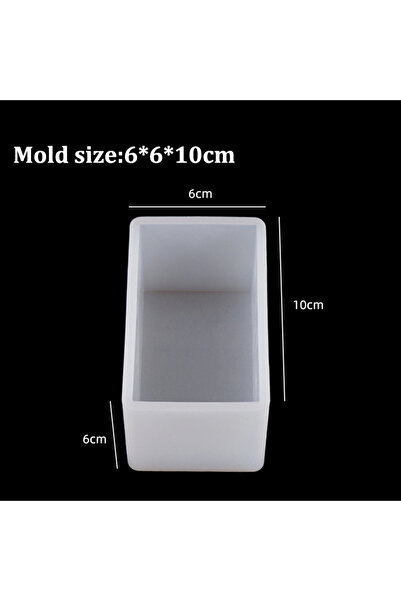 choice2 قالب راتنج إيبوكسي مكعب الشكل 6×6×10 سم، قالب سيليكون مستطيل الشكل لص...