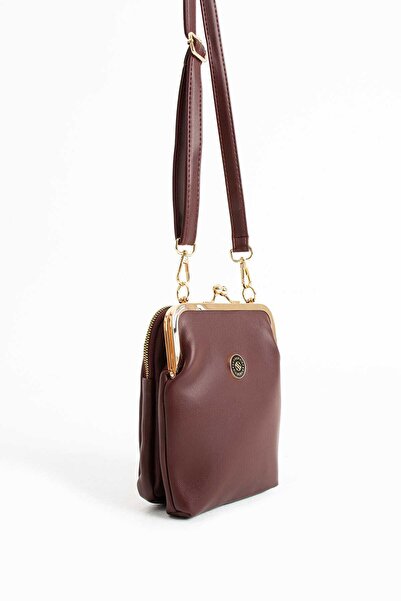 Sanmorris Women's Scholarship Gold Accessory Adjustable Cross Strap Faux Leat...