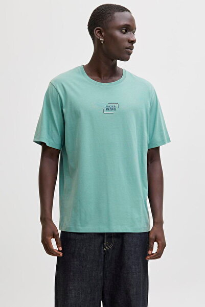 Jack & Jones Футболка з логотипом на горловині з принтом - Corp
