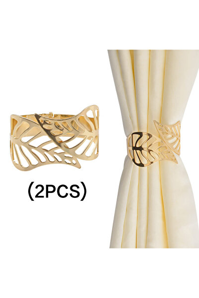 Choice Gold 2pcs Modern Minimalist Metal Material Gold/Silver Leaf Pattern Sp...