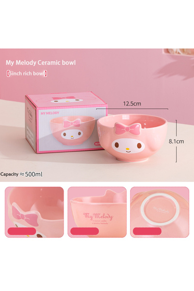 Choice My Melody For Sanrio 5Inches Ceramic Rice Bowls Home Cute for Melody& ...