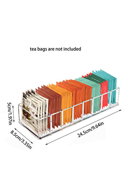 Choice 1pc Acrylic Tea Bag Storage Box Coffee and Tea Bag Storage Box Office ...