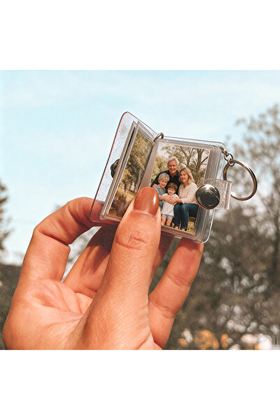 Choice سلسلة مفاتيح ألبوم صور صغير قطعة واحدة، ألبوم صور صغير شخصي، هدية ذكرى...