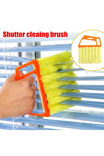 Choice1 فرشاة تنظيف نوافذ برتقالية اللون، قطعة واحدة، مصنوعة من الألياف الدقي...