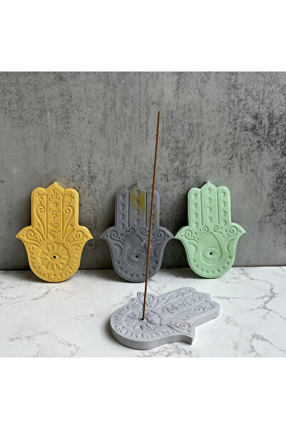 Choice قالب سيليكون لقاعدة أعواد بخور يد فاطمة، مقاس واحد، قطعتان، مناسب لصنع...