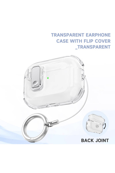 Choice جراب سماعات شفاف منبثق تلقائيًا لسماعات AirPods 3، غطاء شفاف لسماعات A...