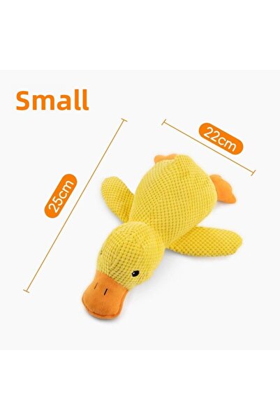 Choice بطة - ألعاب كلاب صغيرة صديقة للبيئة على شكل بطة قطيفة - ألعاب مضغ صغير...