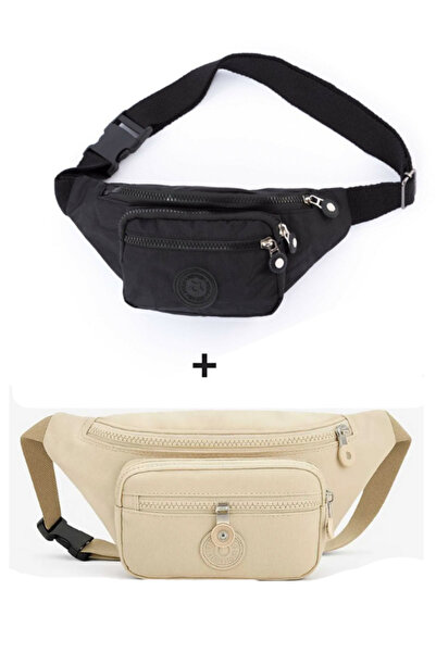 Newish Polo Yuppy Club Crinkle Crossbody Waist Shoulder and Sports Bag (Black...