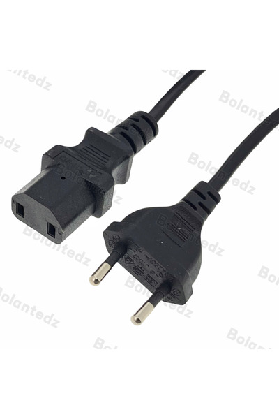 Choice EU Universal 2Prong Male Plug To IEC320 C17 Female Adapter AC Power Co...