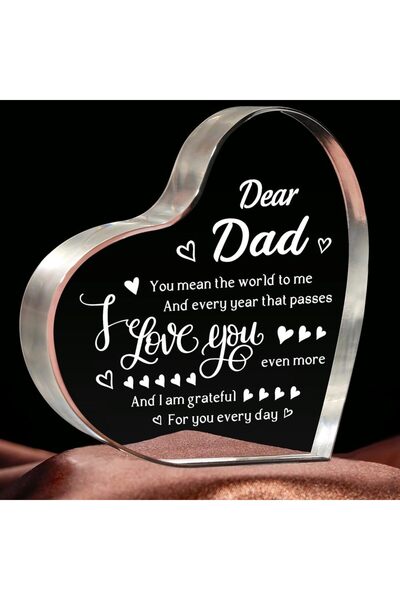 Choice هدايا عيد الميلاد للأب DM-330 - تذكار محفور عليه عبارة "أحبك يا أبي" -...