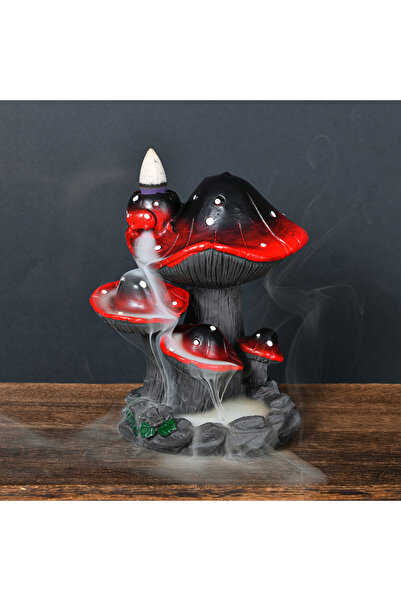 Choice T-64 1Pc, Resin Mushroom-Shaped Waterfall Reflux Incense Burner - Uniq...