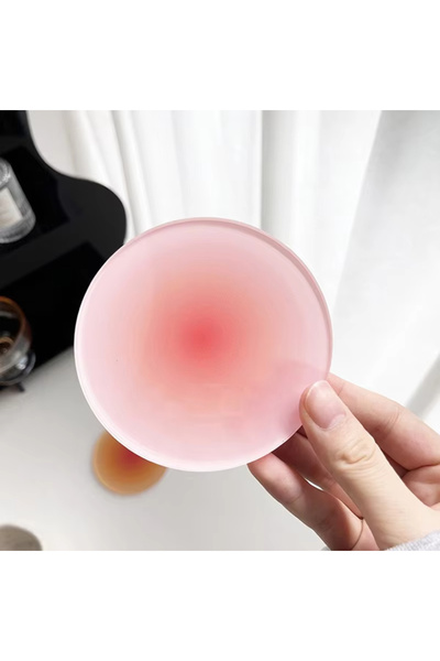 Choice3 قاعدة أكواب دائرية مانعة للانزلاق مصنوعة من الأكريليك المتدرج اللون ا...