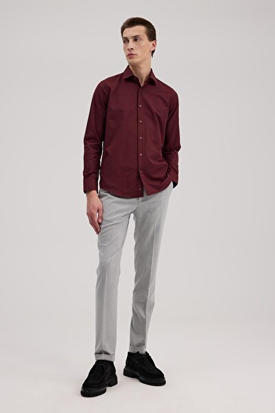 Jakamen Anthracite Comfort Fit Double Leg Fabric Trousers