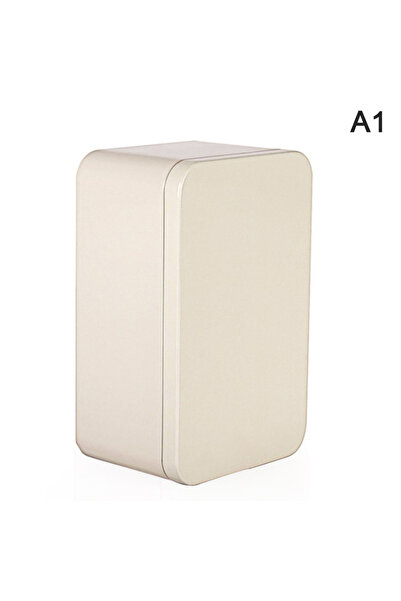Choice White 1pc Tin Box Metal Tin Jars Iron Tea Box Cookies Case Small Thing...