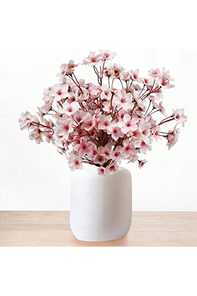 Choice باقة زهور الخوخ الوردية المصنوعة من الحرير الصناعي، مناسبة لفصل الربيع...