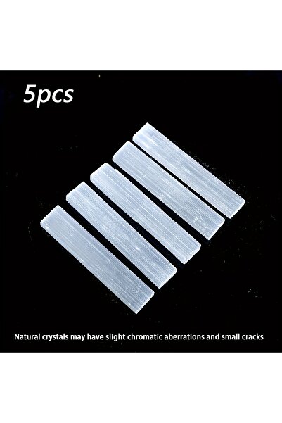 Choice 5pcs 5/10/20pcs Natural Selenite Crystal Sticks, White Quartz Wands fo...