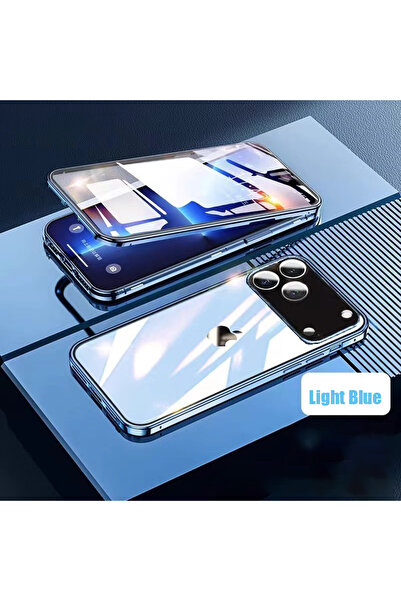 Choice جراب حماية كامل 360 درجة باللون الأزرق الفاتح لهاتف iPhone 17، مصنوع م...