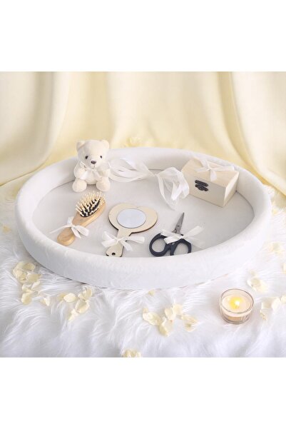 Inovius Mot Tray, 7-Piece Velvet Sponge - White Bear - TPM81