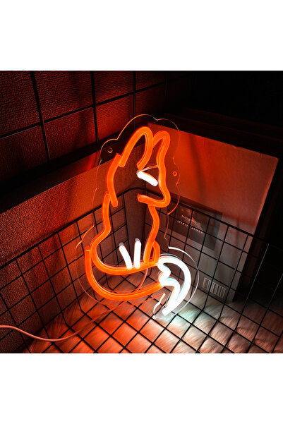 Choice colorful Fox Neon Sign, Aesthetic Animal Led Sign, Used For Home Livin...