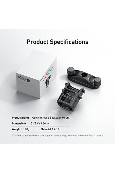 Choice حامل حقيبة ظهر سريع الفك من تيليسين لكاميرا DJI Pocket 3، ملحقات حقيبة...