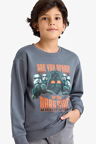 DeFacto Boy's Star Wars Crew Neck Sweatshirt G6916A825Cw