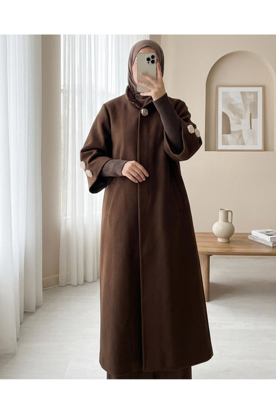 HİJABAYA Καπέλο με επένδυση με χρυσή καρφίτσα και κρυφή τσέπη με κουμπιά