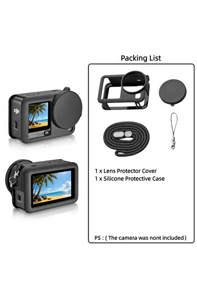 Choice white color For Dji Osmo Action 6 Camera Accessory Kit Lens Guard/Sili...