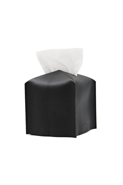 Choice Black New Tissue Box Car Tissue Container PU Material Modern Style Tis...