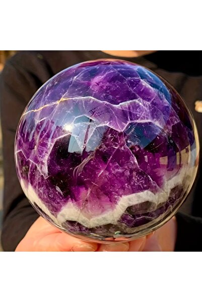 Choice كرة أرجوانية حالمة واحدة بقطر 7-8 سم - ملمس رخامي أرجواني داكن، تصميم ...