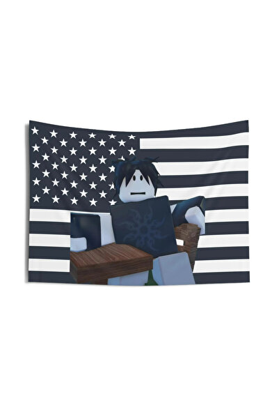 Miniso 40CMx60CM B606401 New Two Time R-Roblox Design Patriotic American Flag...