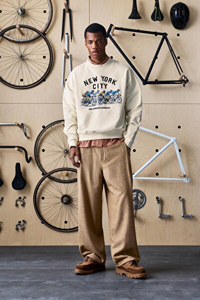 Pull & Bear Yünlü tailored fit pantolon