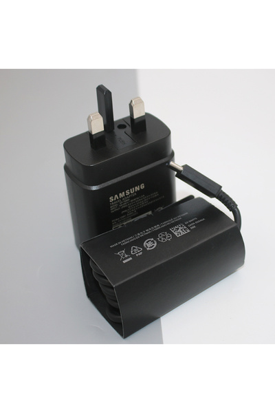 Samsung شاحن فائق السرعة 45 واط مع كابل 5 أمبير متوافق مع هواتف Z Fold 5 و6 و...