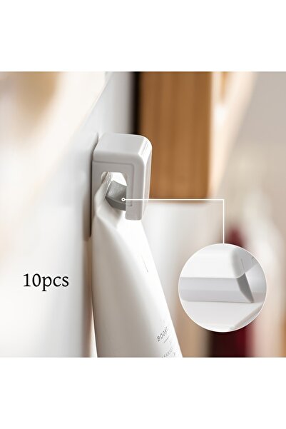 Choice 10pcs Punch-free Toothbrush Holder Wall-mounted Toothpaste Holder Stor...