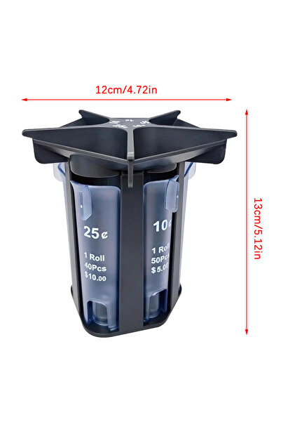 Choice Black Coin Bank Coin Organizer Counter Machine With 5 In 1 Coin Sorter...