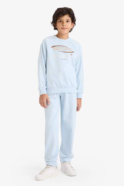 DeFacto Boy's 2-Piece Set Printed Sweatshirt Sweatpants G8060A825Cw