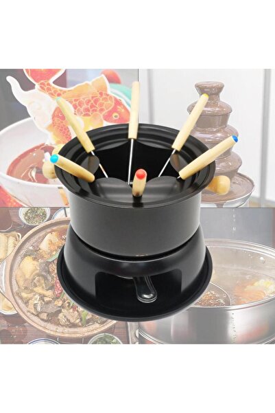 Choice Detachable Fondue Set with 6 Forks Domestic Carbon Steel Melting Pot H...