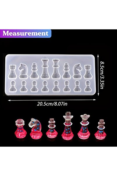 Choice 1pc chess piece mold 1pc-3D silicone mold for chess pieces, suitable f...