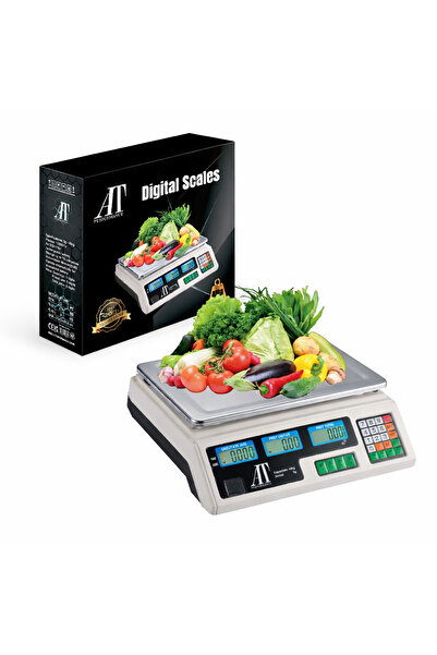 AT Performance Cântar electronic, 40 kg, cu afișaj LCD