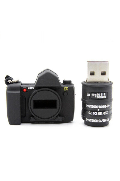Choice 128 GB black Hot Sale Camera Shape USB Flash Drives 128GB Pen Drive Fr...