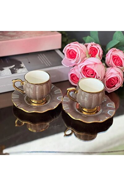 KÖSEOĞLU HOME Tekbi̇r 6 Person Porcelain Luxury Coffee Cup