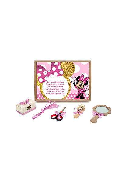 Inovius Tavita Turta cu 6 Piese - Minnie Roz - TPT36