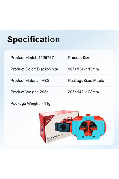 Choice Reddish blue DEVASO is suitable for Nintendo Switch/OLED console 3D HD...