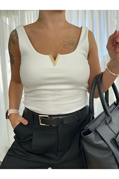 Burcu Özpıranga BORPY Fitilli Likralı Coton Atlet