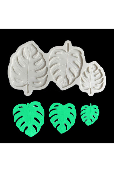 Choice onesize Fondant Mold Cake Mould Plant Leaf Monstera Leaves Chocolate S...