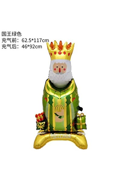 Choice as picture Ruby 1pcs Stand King Heard Balloons Cartoon King Foil Ball ...